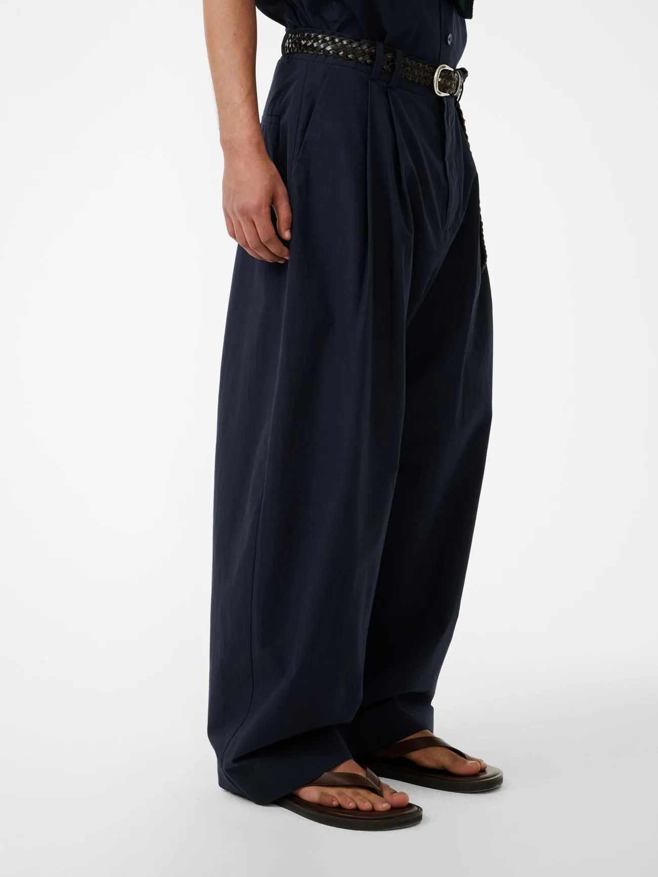 Line Pant in Ink sold by Studio Nicholson product image thumbnail 5