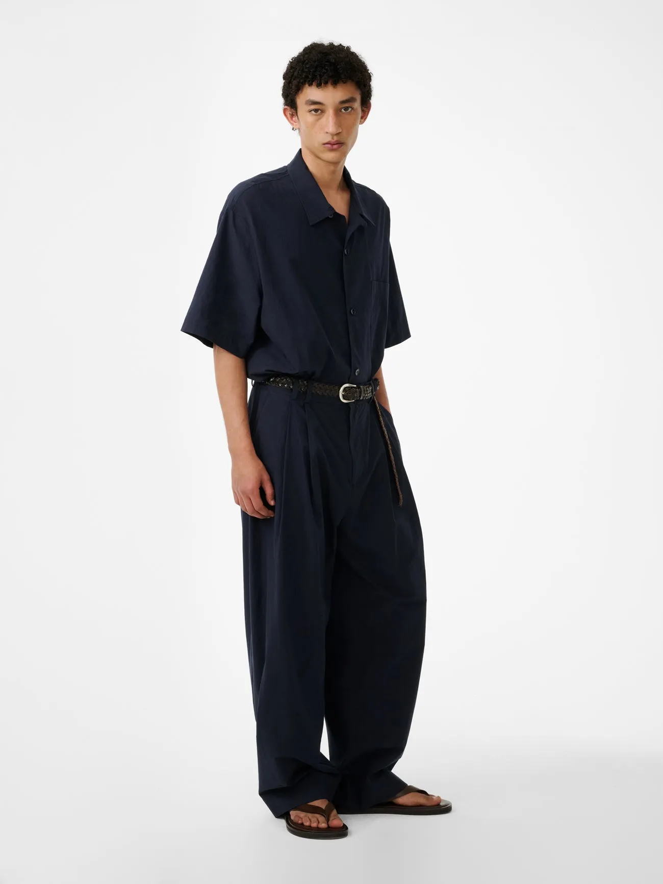 Line Pant in Ink sold by Studio Nicholson product image thumbnail 2