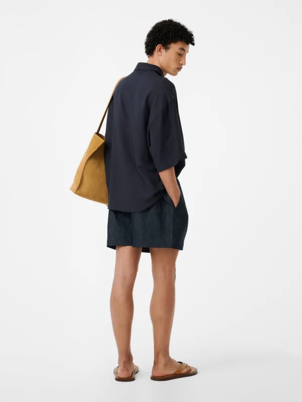 Lemmer Shirt in Darkest Navy made by Studio Nicholson