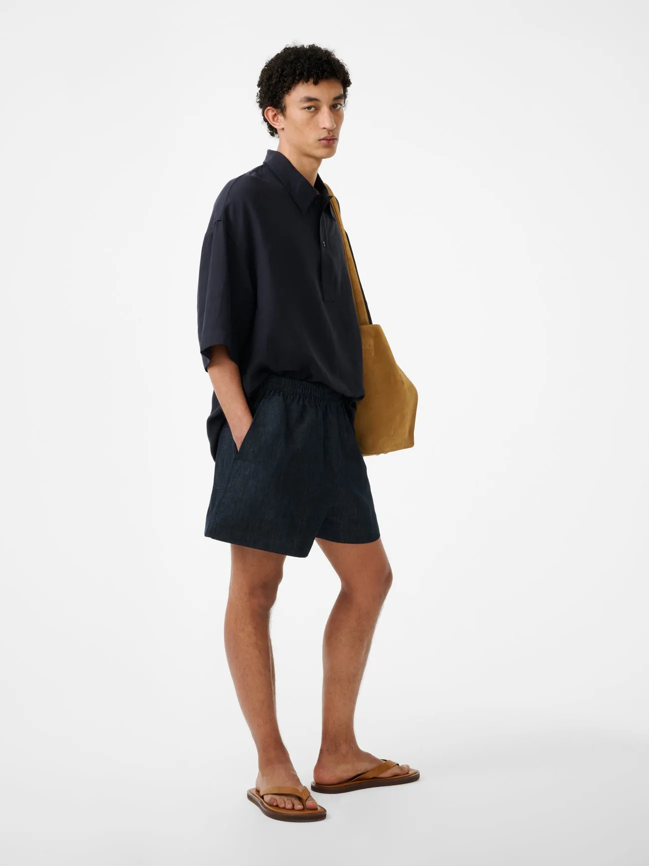 Lemmer Shirt in Darkest Navy sold by Studio Nicholson product image thumbnail 3