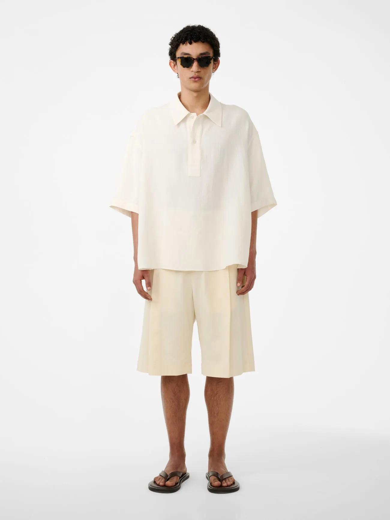 Lemmer Shirt in Chalk sold by Studio Nicholson