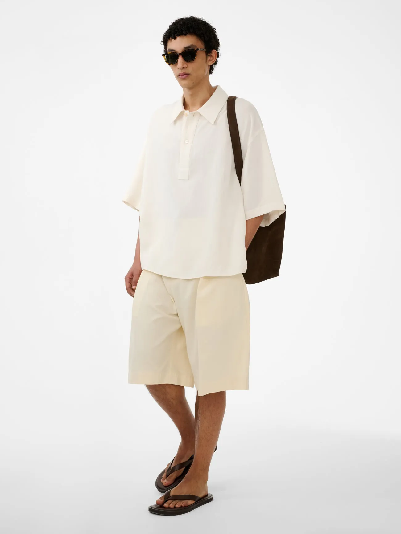 Lemmer Shirt in Chalk sold by Studio Nicholson product image thumbnail 2
