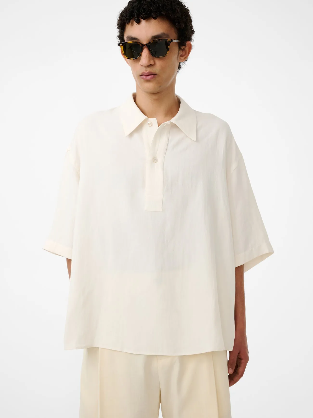 Lemmer Shirt in Chalk sold by Studio Nicholson product image thumbnail 5