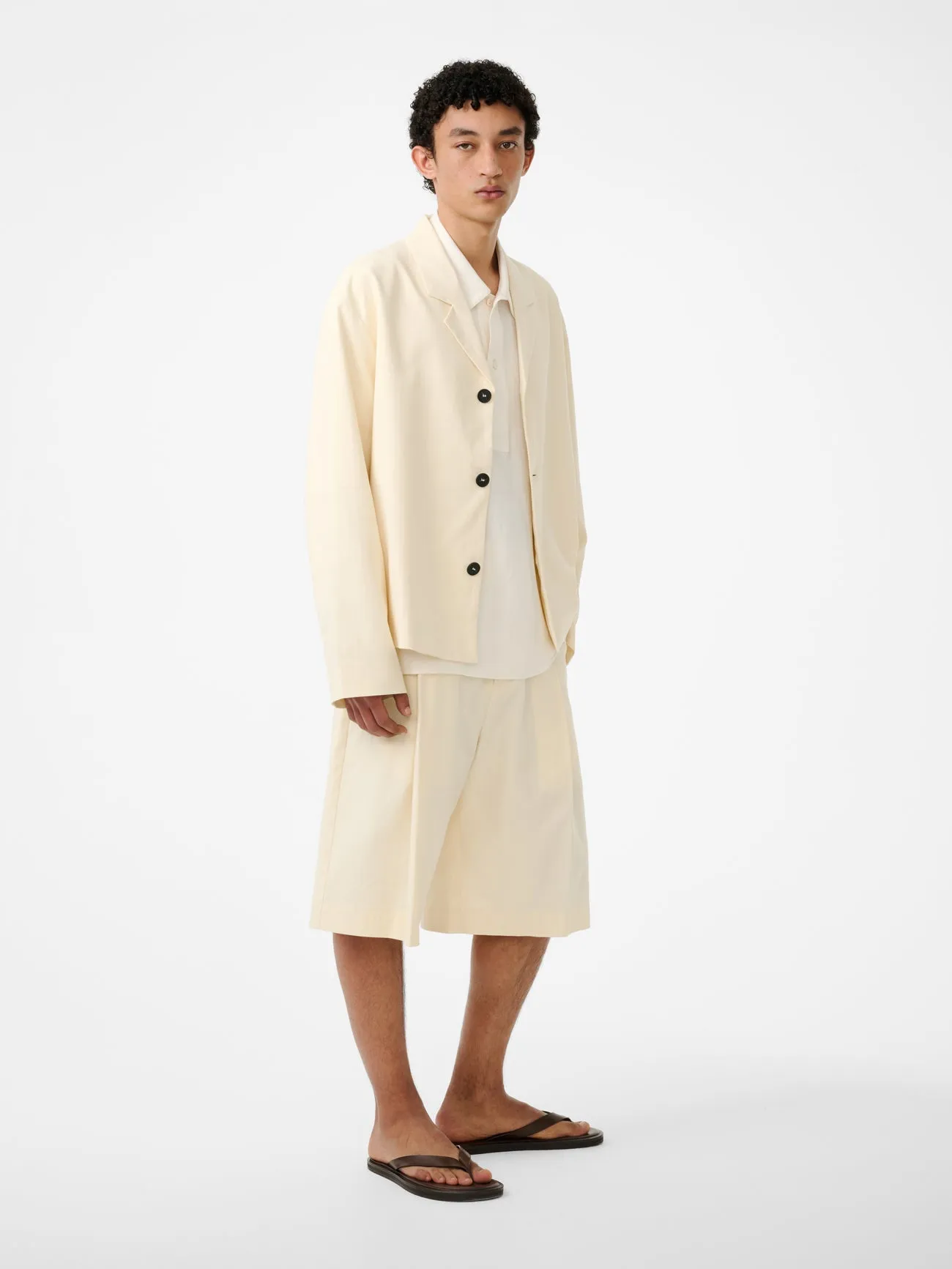 Fowld Short in Antique White sold by Studio Nicholson product image thumbnail 2