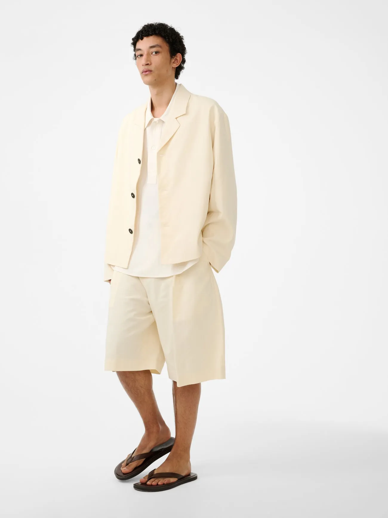 Fowld Short in Antique White sold by Studio Nicholson product image thumbnail 3