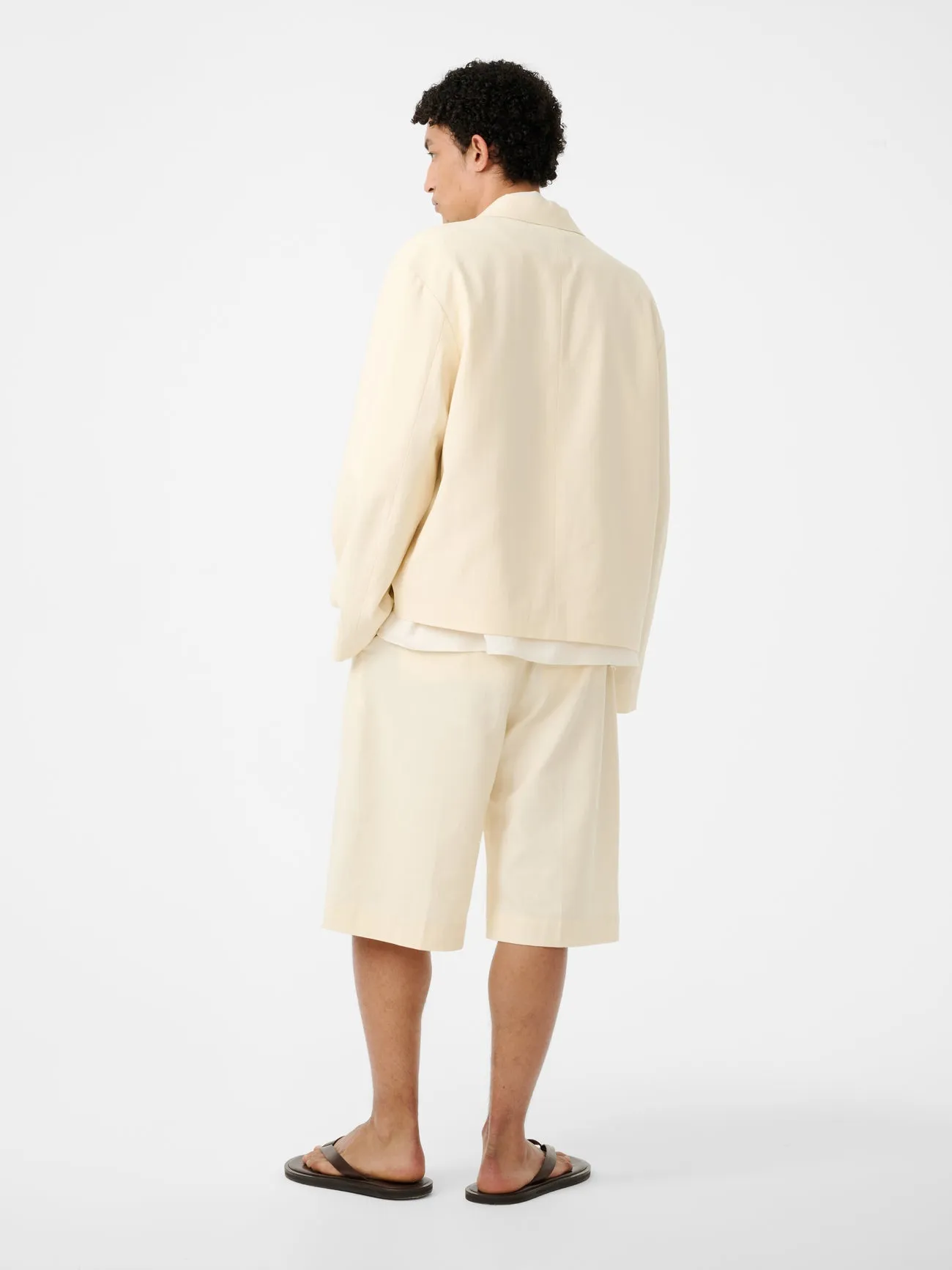 Fowld Short in Antique White sold by Studio Nicholson product image thumbnail 4