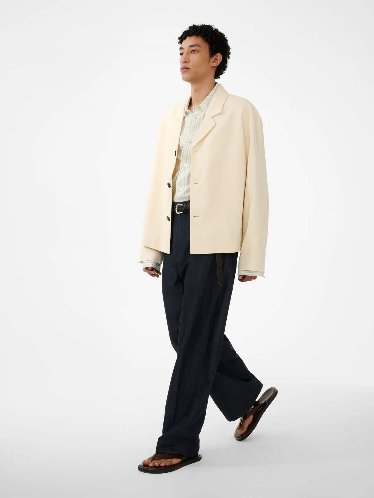 Ferro Jacket in Antique White sold by Studio Nicholson product image thumbnail 2