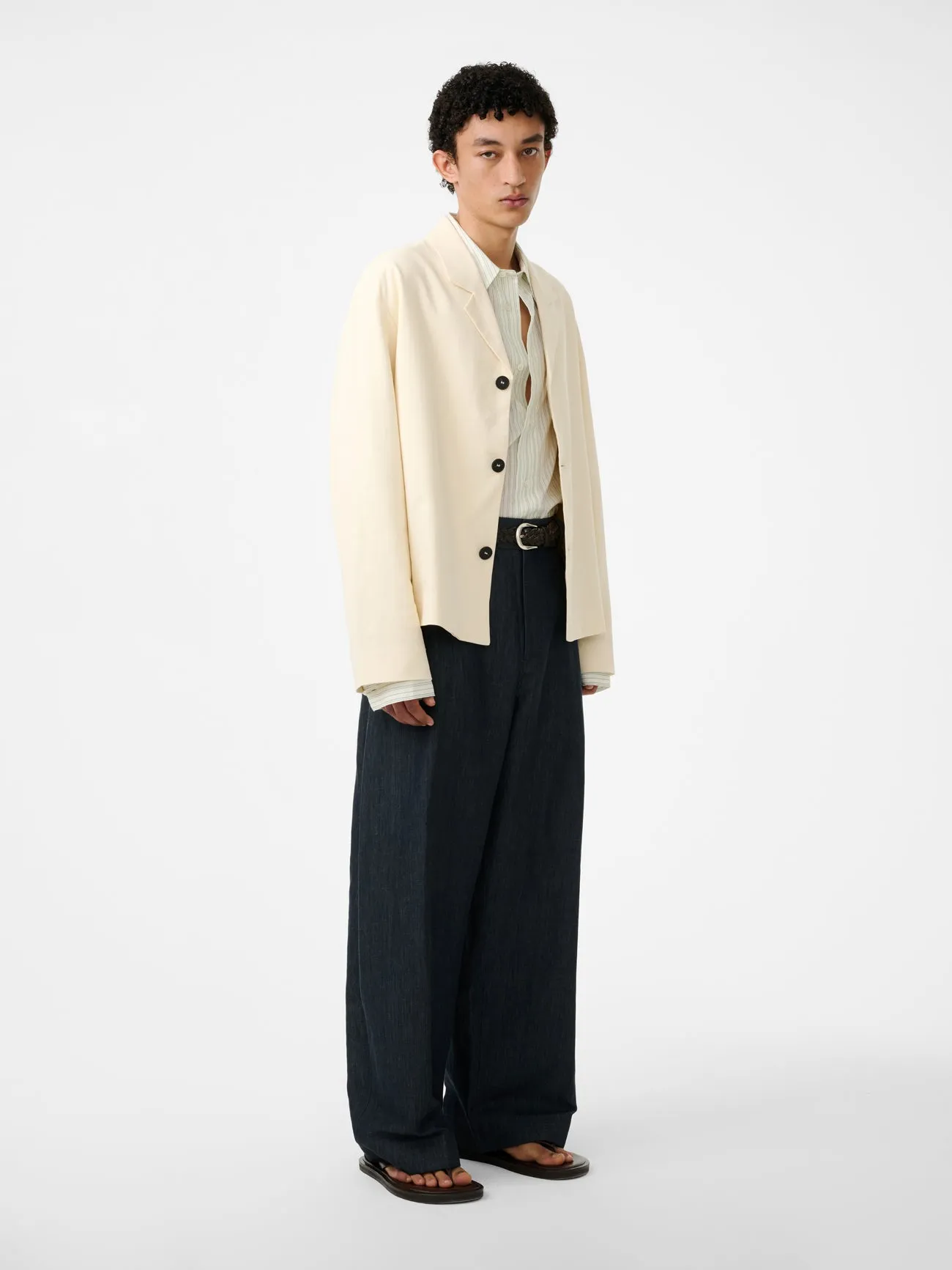 Ferro Jacket in Antique White sold by Studio Nicholson product image thumbnail 4