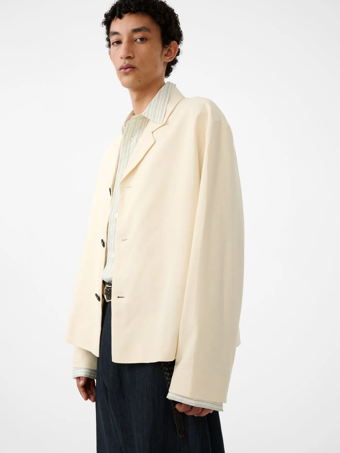 Ferro Jacket in Antique White sold by Studio Nicholson