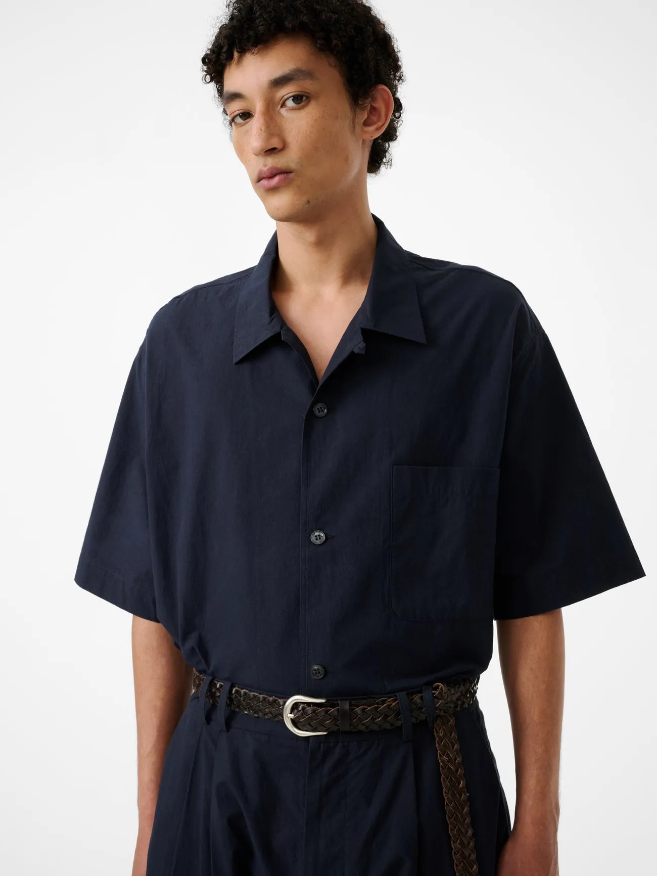 Agios Shirt in Ink sold by Studio Nicholson
