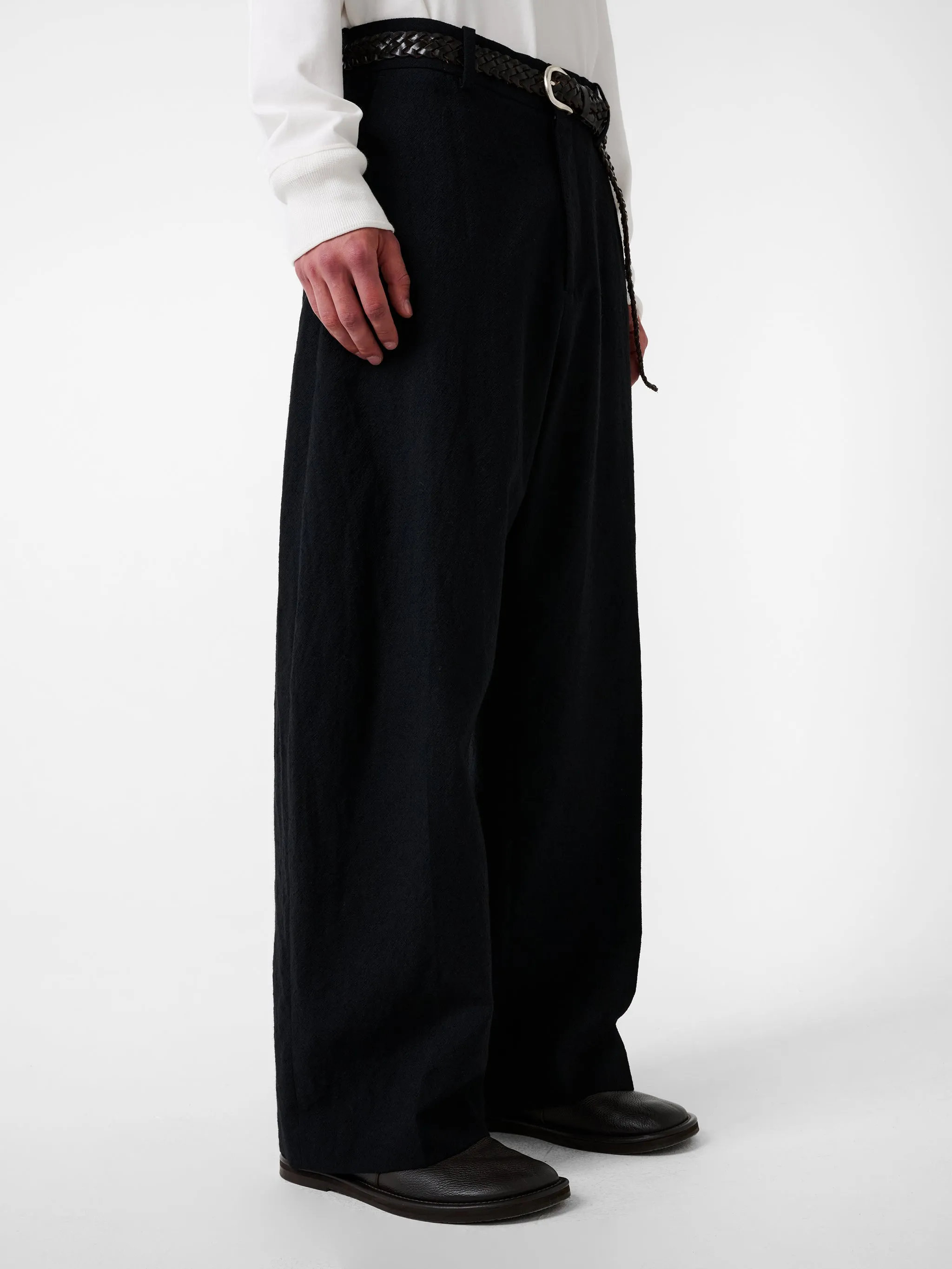 Fume Wool Pant in Black sold by Studio Nicholson product image thumbnail 5