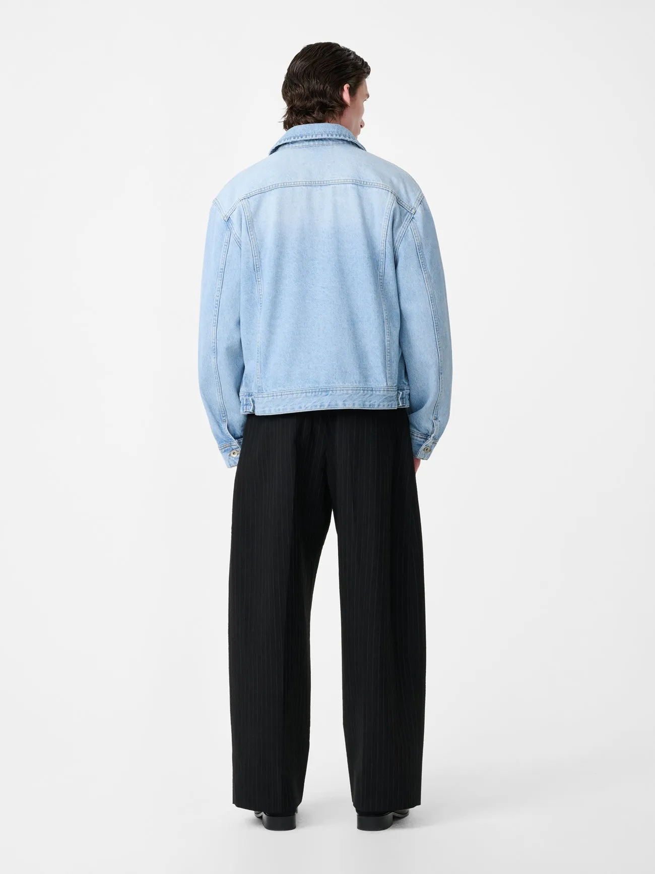 Derby Denim Jacket in Bleached Wash sold by Studio Nicholson product image thumbnail 4