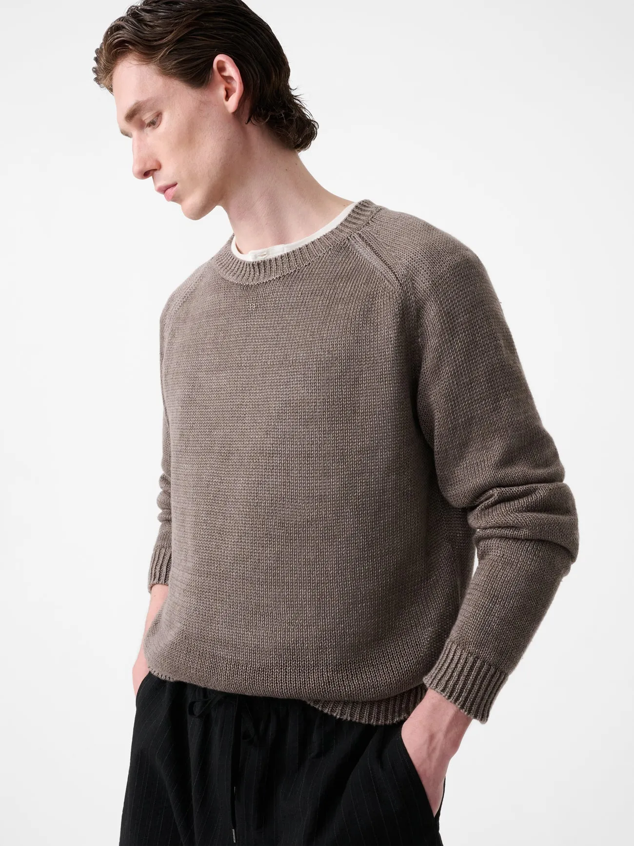 Coste Knit in Flax sold by Studio Nicholson