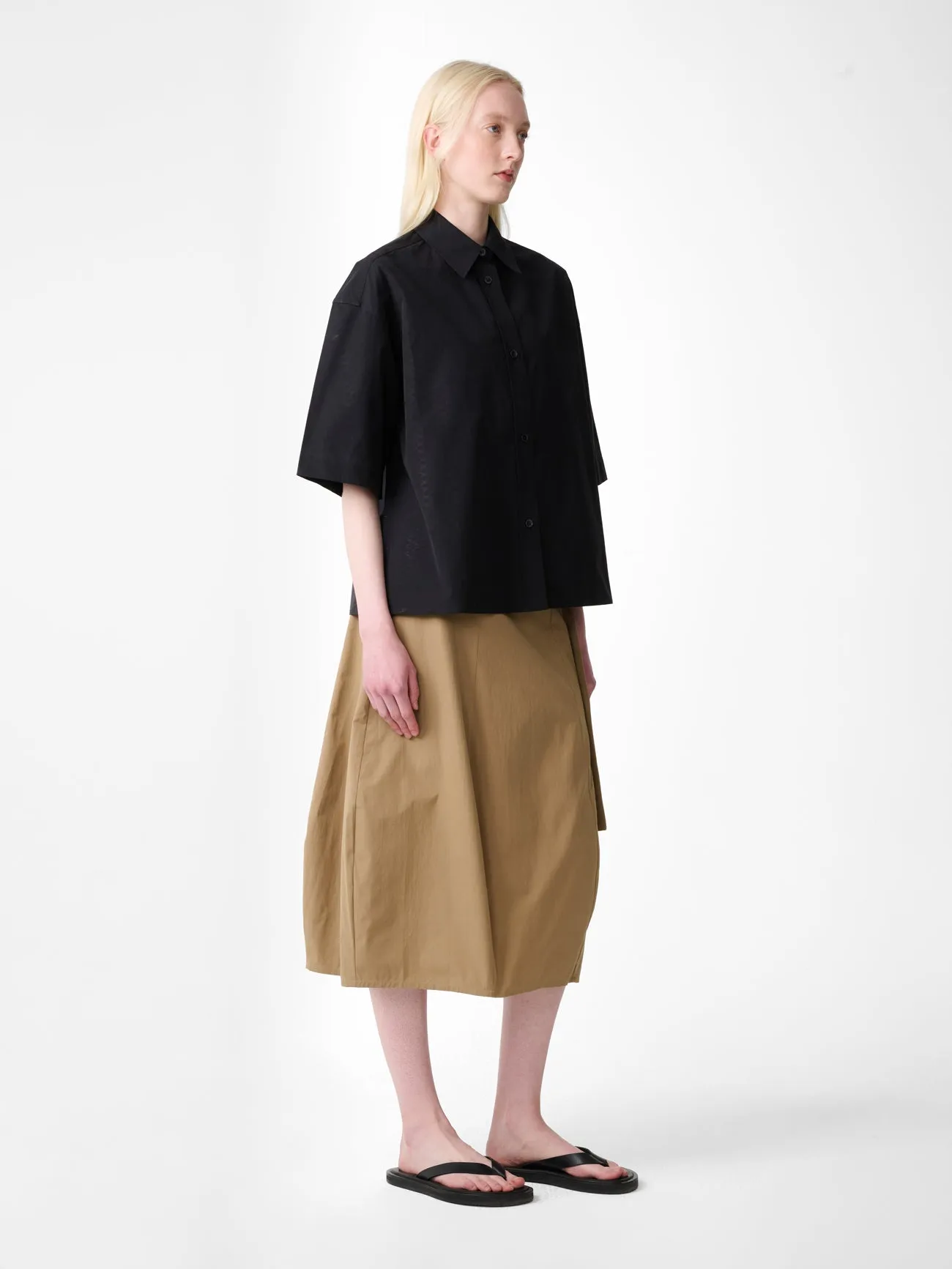 Tocoa Shirt in Black sold by Studio Nicholson product image thumbnail 4