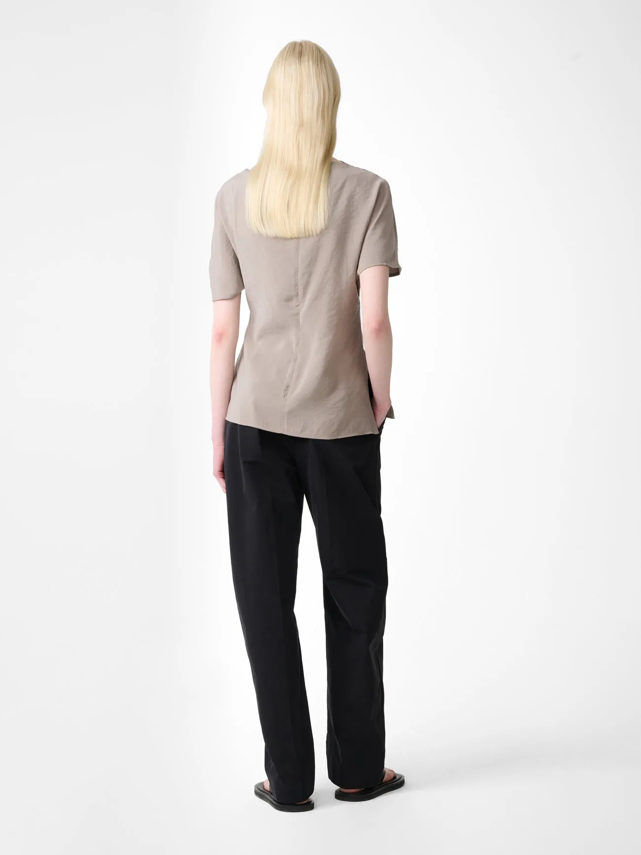 Carpi Top in Taupe sold by Studio Nicholson product image thumbnail 5