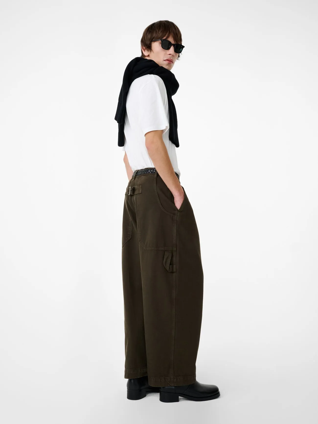 Bridges Denim Pant in Peat sold by Studio Nicholson product image thumbnail 2