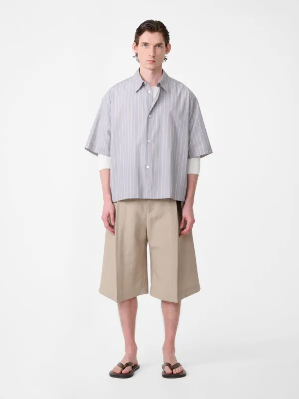 Fowld Linen Short in Sand made by Studio Nicholson