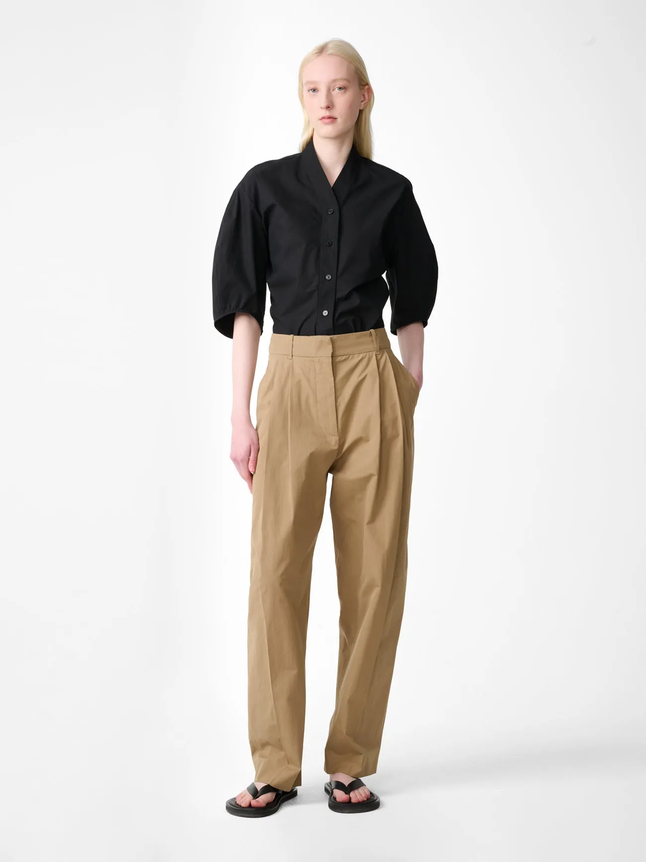 Sperro Cotton Pant in Chino sold by Studio Nicholson