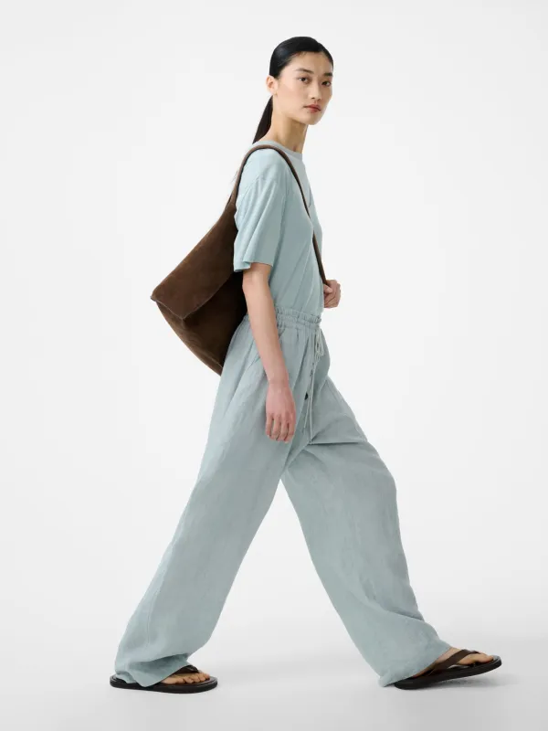 Attis Linen Pant in Spearmint made by Studio Nicholson