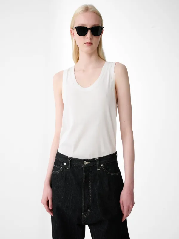 Votan Jersey Top in Panna made by Studio Nicholson