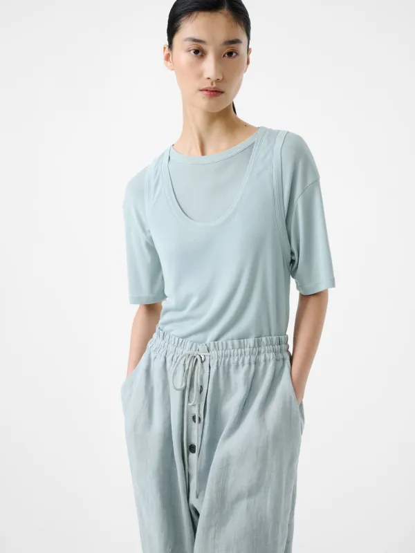 Votan Jersey Top in Spearmint made by Studio Nicholson