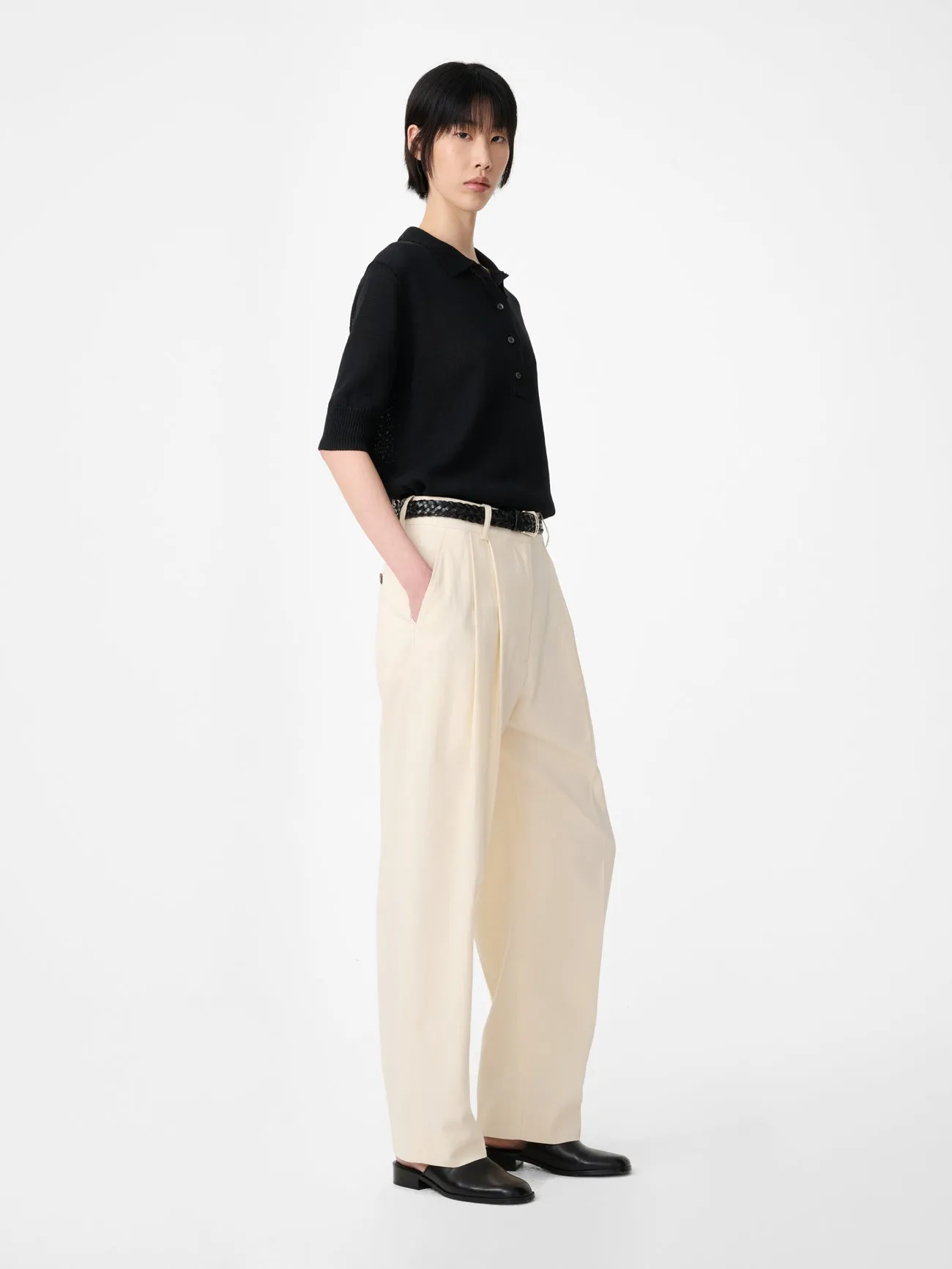 Sperro Tailored Pant in Antique White sold by Studio Nicholson product image thumbnail 2