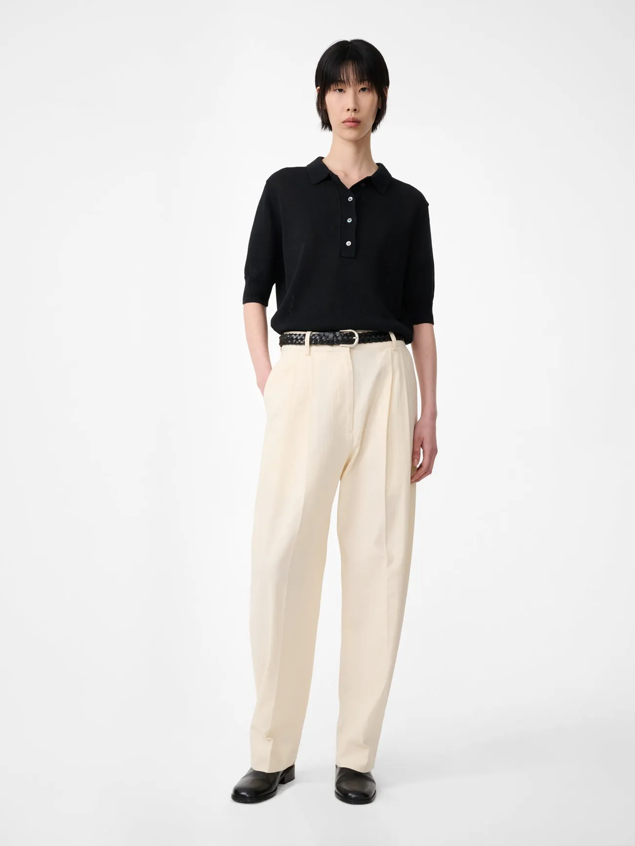 Sperro Tailored Pant in Antique White sold by Studio Nicholson product image thumbnail 3