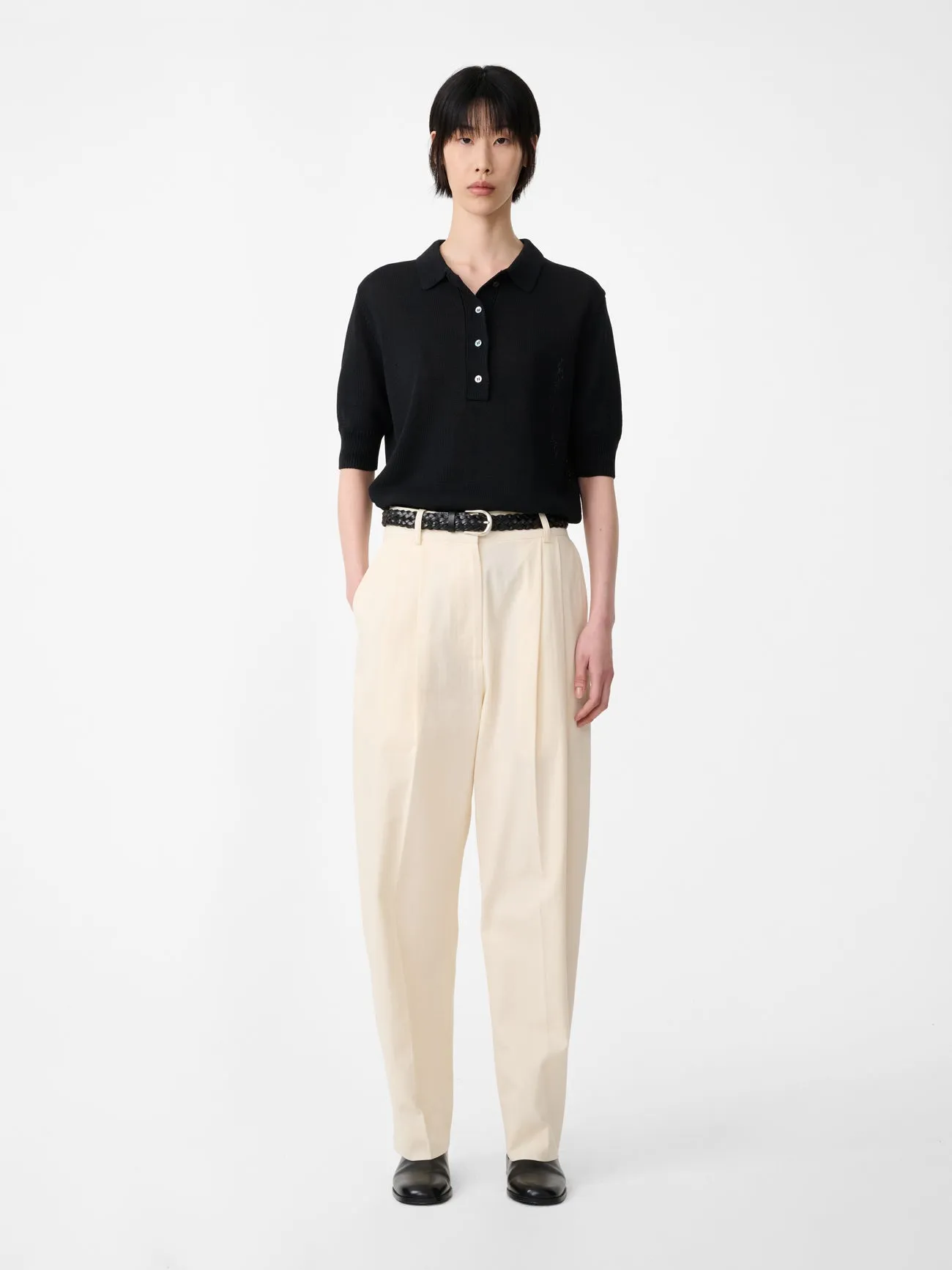Sperro Tailored Pant in Antique White sold by Studio Nicholson