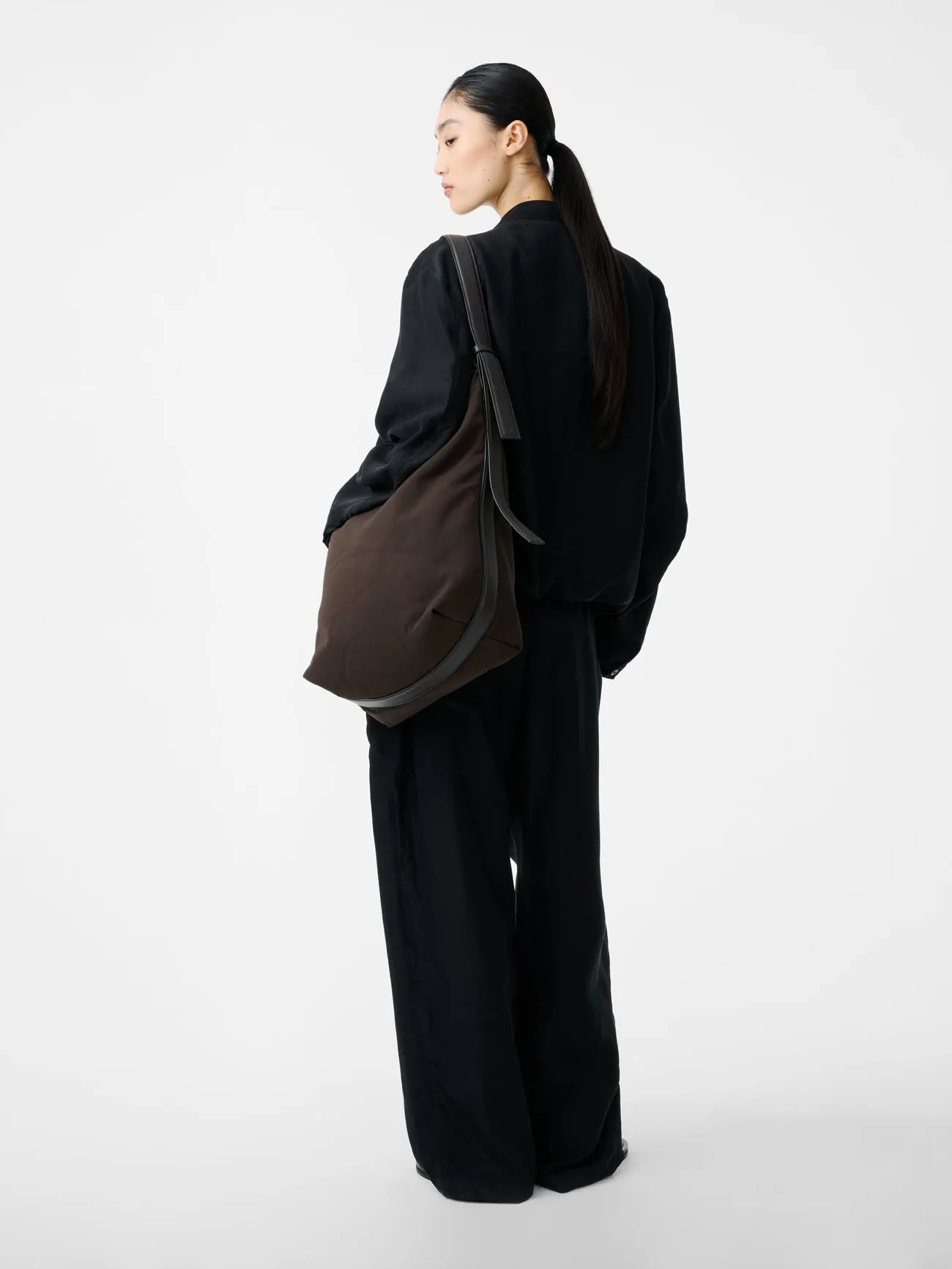 Capel Twill Drawstring Pant in Black sold by Studio Nicholson product image thumbnail 4