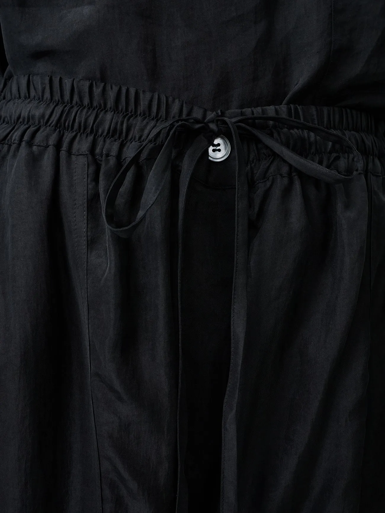 Capel Twill Drawstring Pant in Black sold by Studio Nicholson product image thumbnail 5