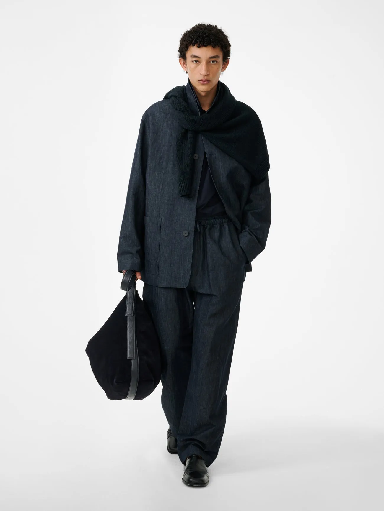 Sonny Cotton Drawstring Pant in Indigo sold by Studio Nicholson product image thumbnail 2