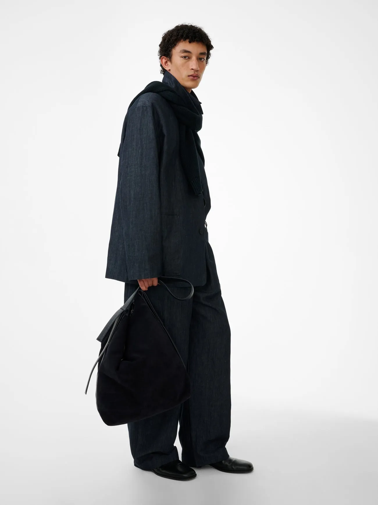 Sonny Cotton Drawstring Pant in Indigo sold by Studio Nicholson product image thumbnail 3