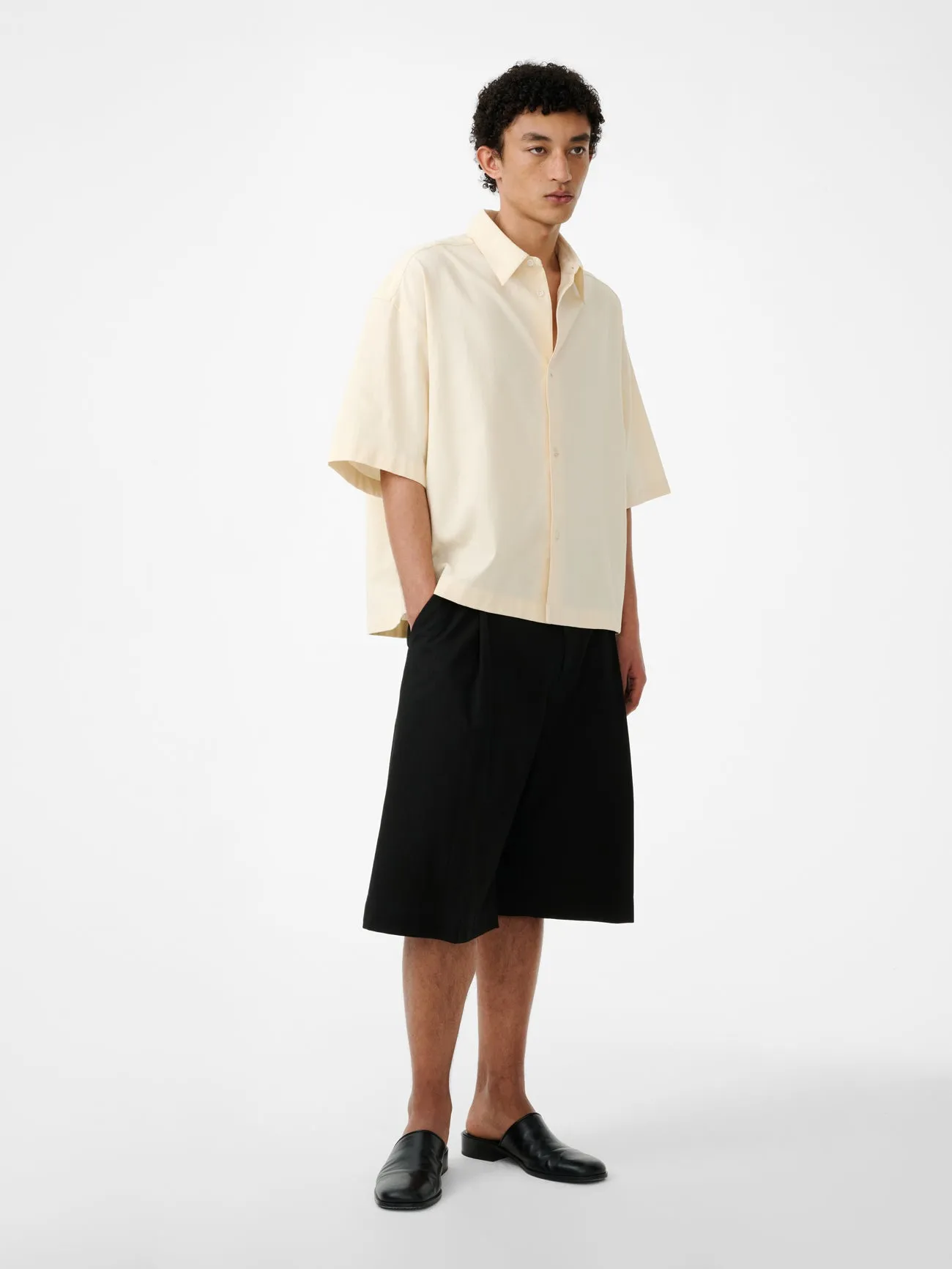 Sanko Short Sleeve Shirt in Antique White sold by Studio Nicholson product image thumbnail 4