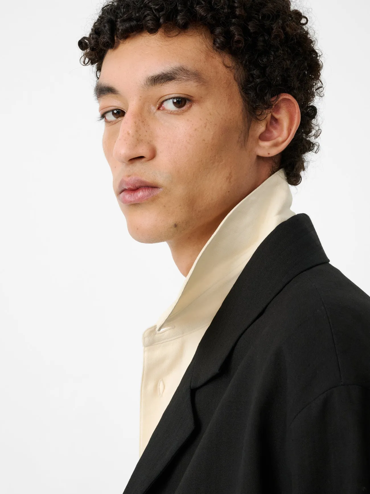 Sanko Short Sleeve Shirt in Antique White sold by Studio Nicholson product image thumbnail 5