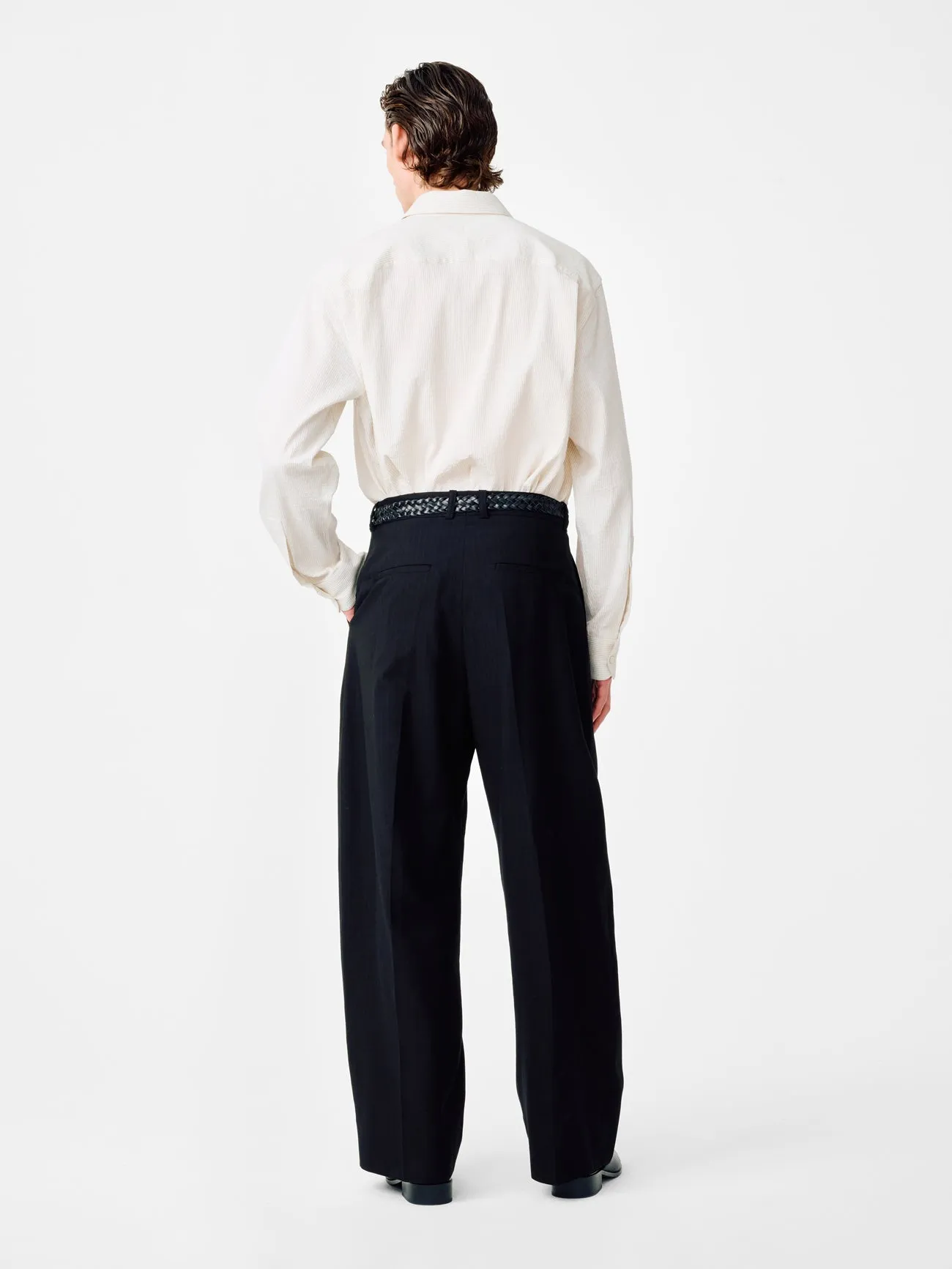 Pull Tailored Pant in Black sold by Studio Nicholson product image thumbnail 4