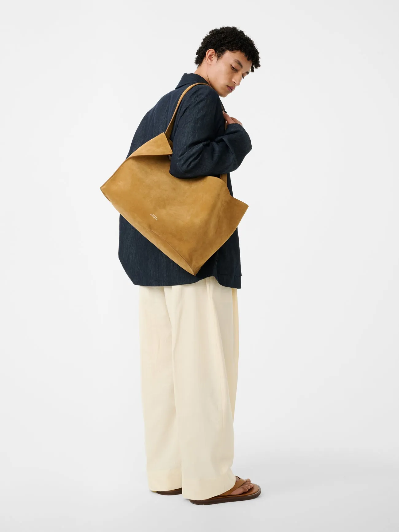 Pull Tailored Pant in Antique White sold by Studio Nicholson product image thumbnail 3