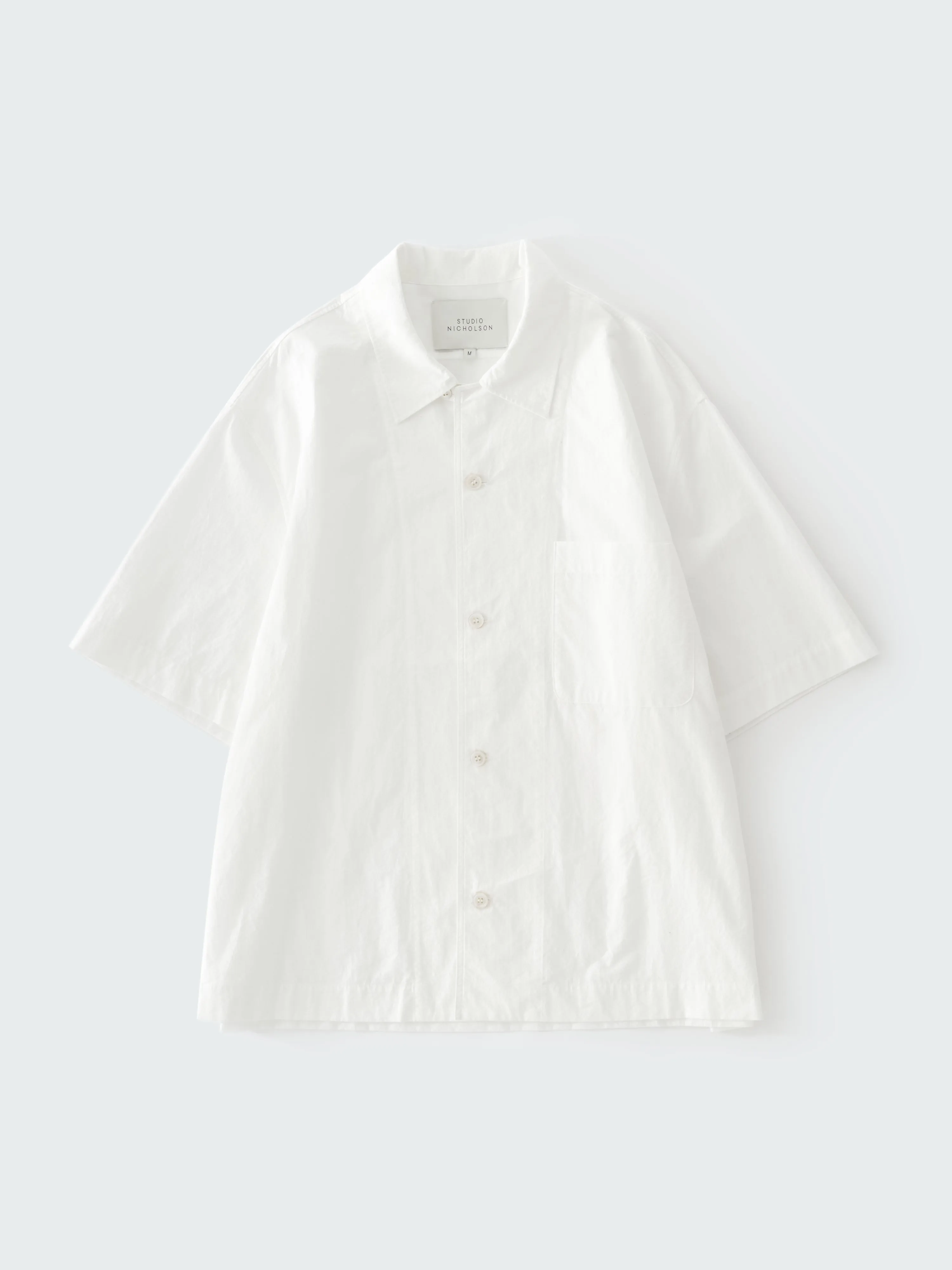 Agios Short Sleeve Shirt in Optic White sold by Studio Nicholson product image thumbnail 5
