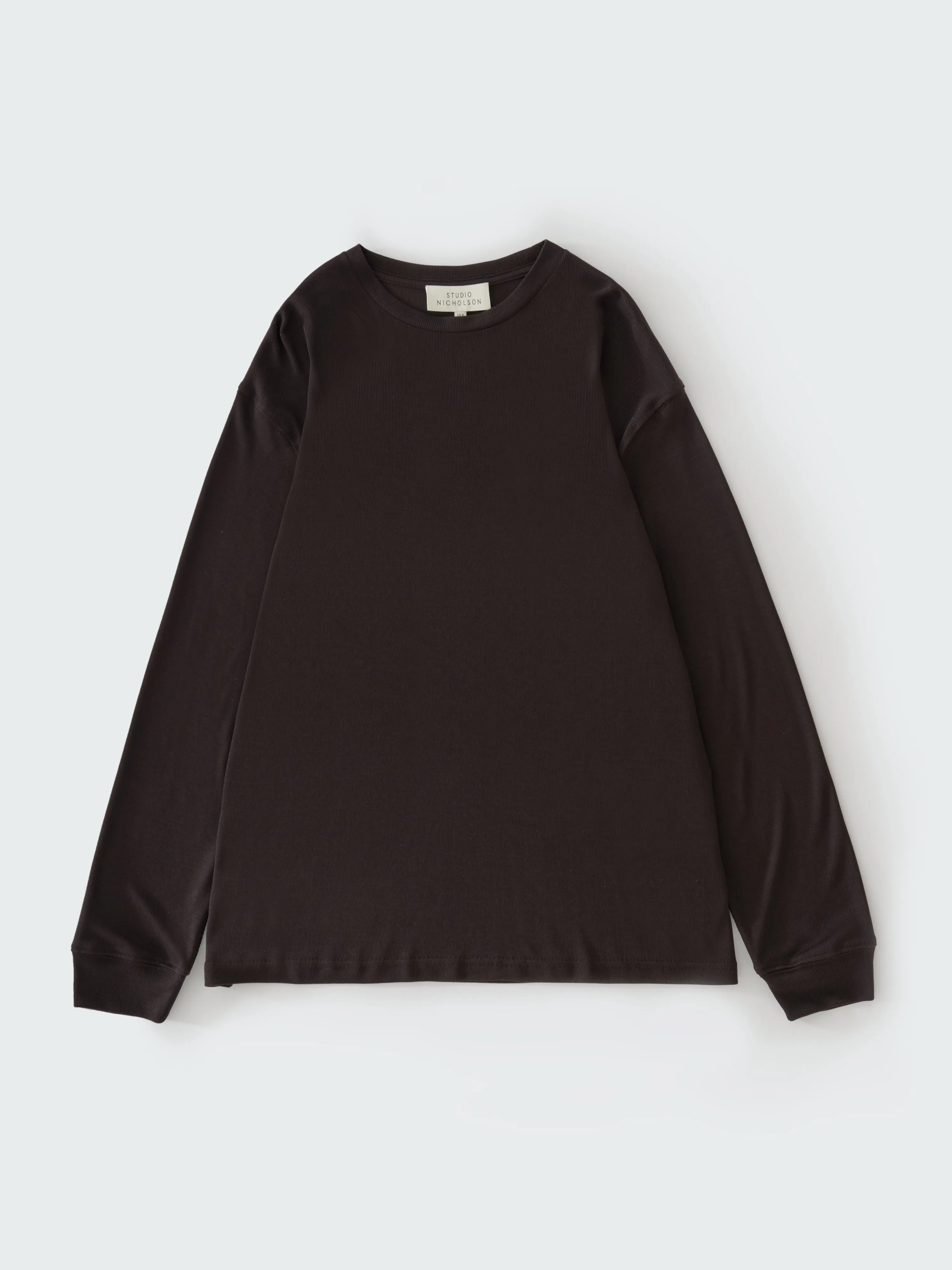 Simmons Long Sleeve Jersey in Black Grape sold by Studio Nicholson product image thumbnail 5