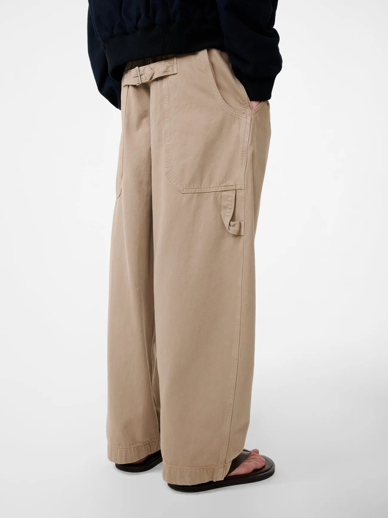 Bridges Wide Leg Denim Pant in Parcel sold by Studio Nicholson product image thumbnail 5