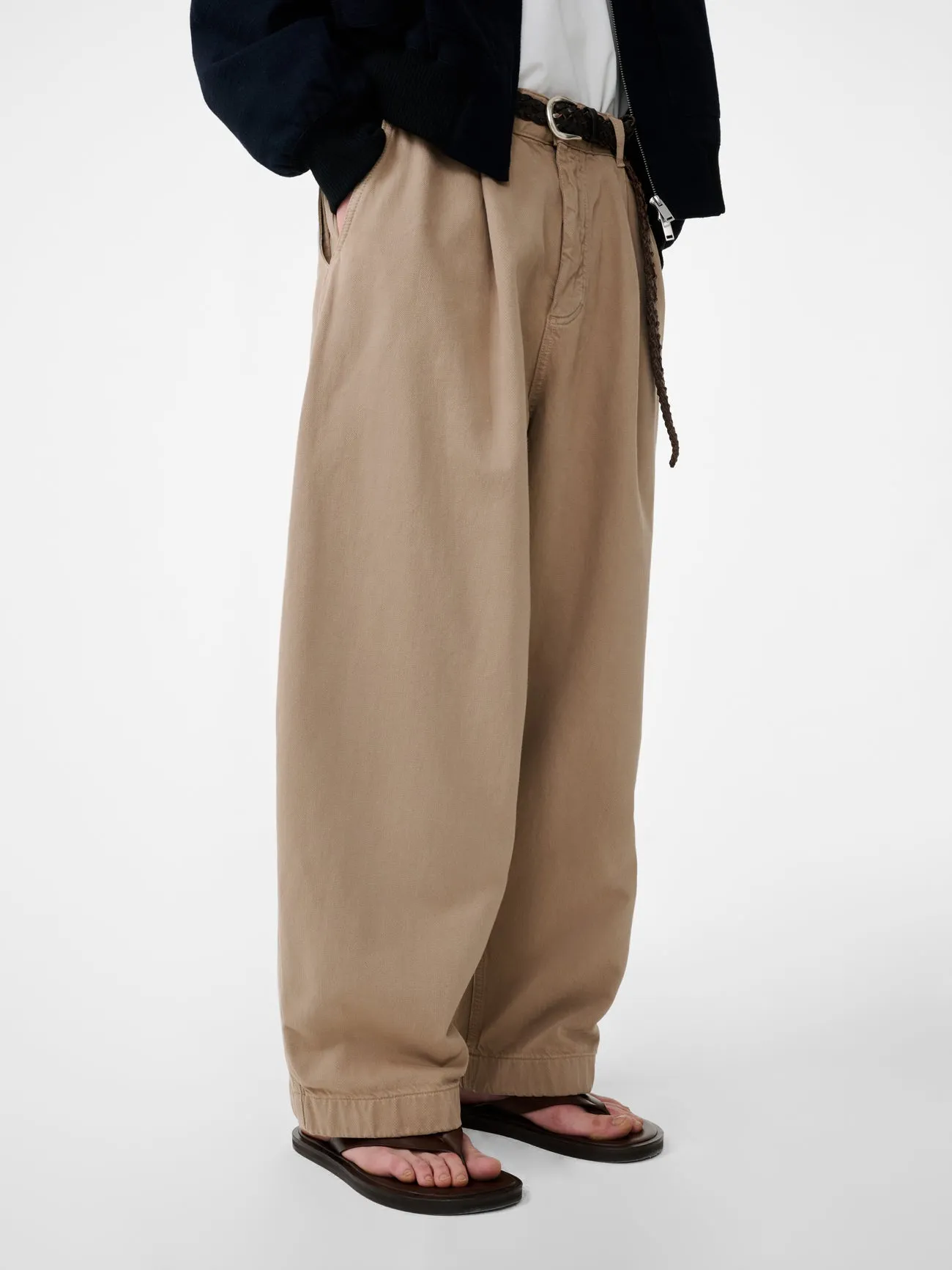 Bridges Wide Leg Denim Pant in Parcel sold by Studio Nicholson product image thumbnail 4