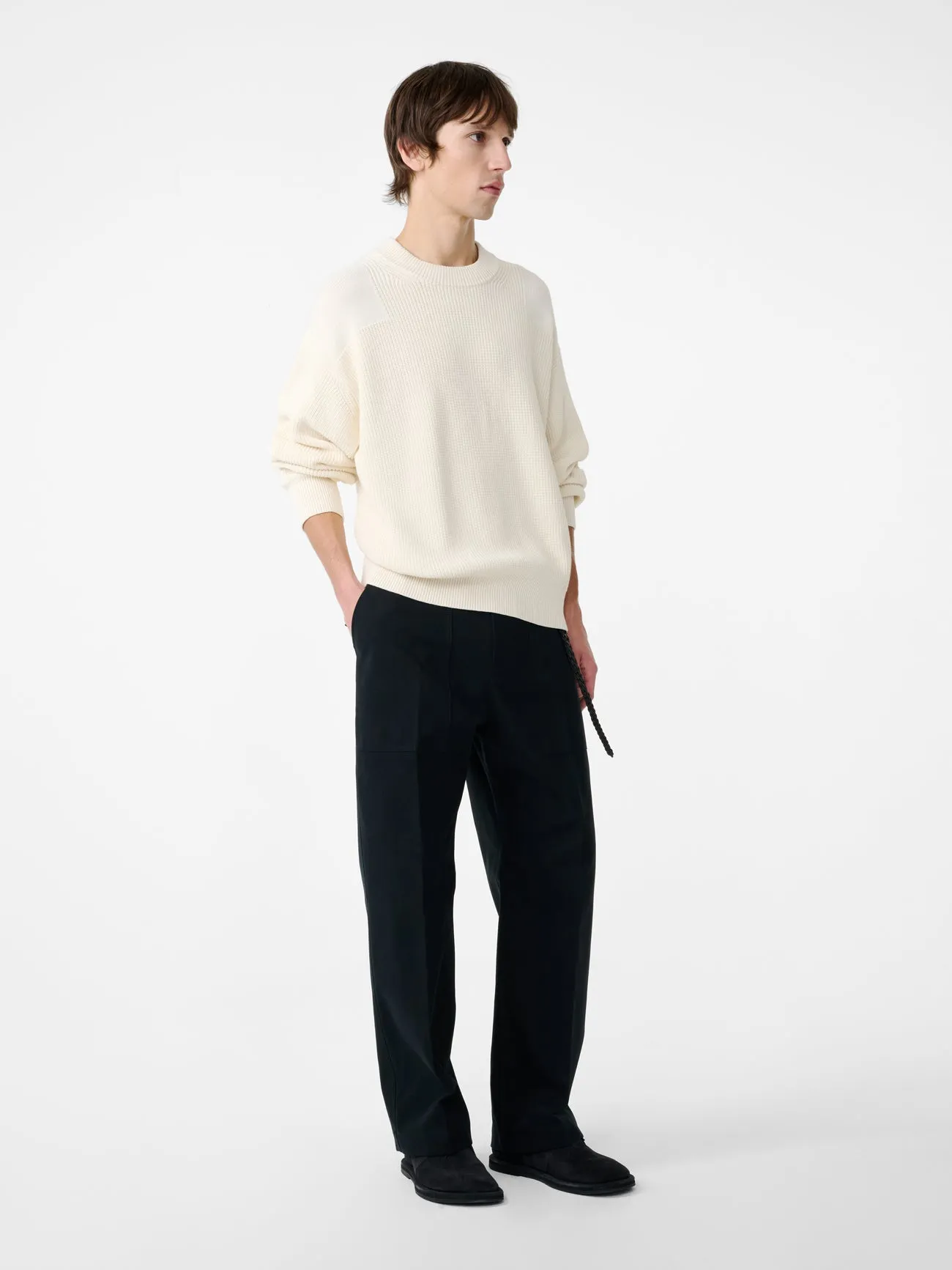 Balos Straight Leg Pant in Darkest Navy sold by Studio Nicholson product image thumbnail 3