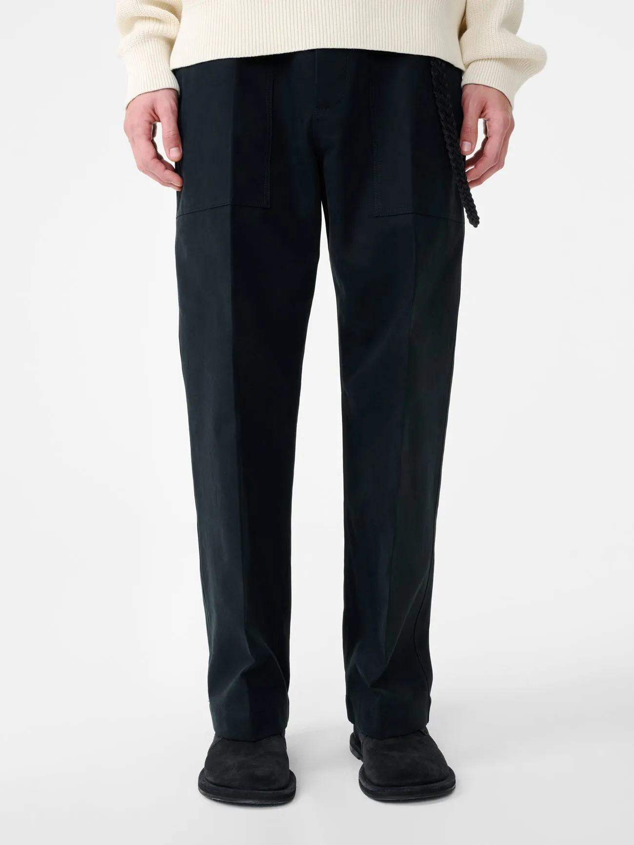 Balos Straight Leg Pant in Darkest Navy sold by Studio Nicholson product image thumbnail 5