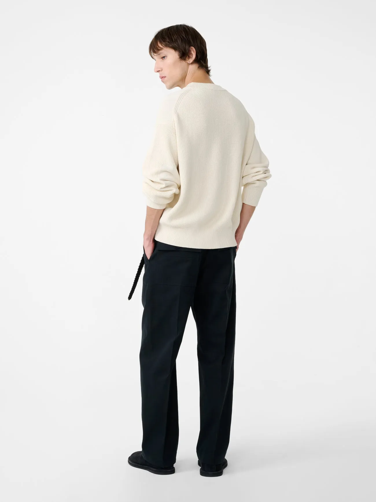 Balos Straight Leg Pant in Darkest Navy sold by Studio Nicholson product image thumbnail 4