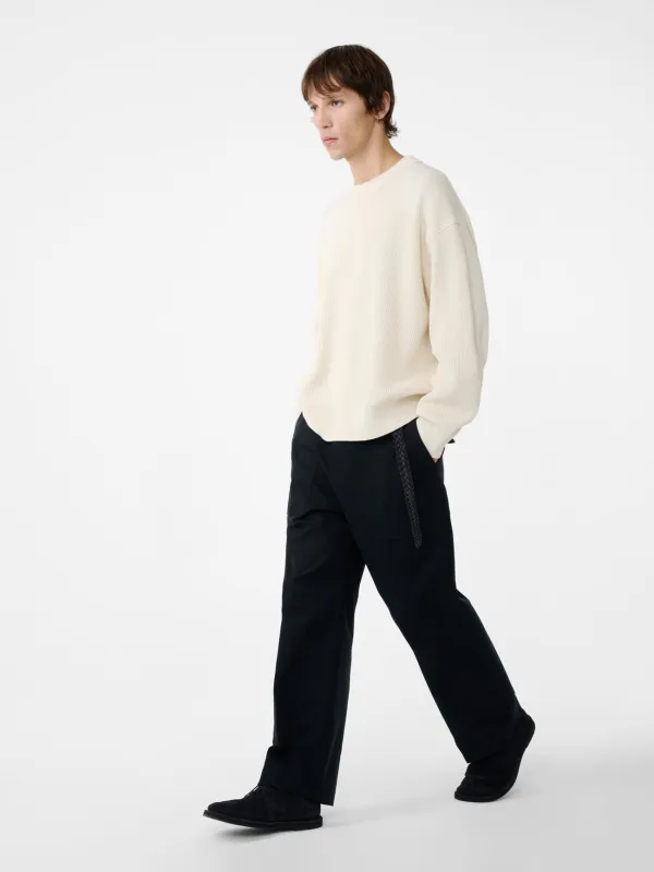 Balos Straight Leg Pant in Darkest Navy made by Studio Nicholson