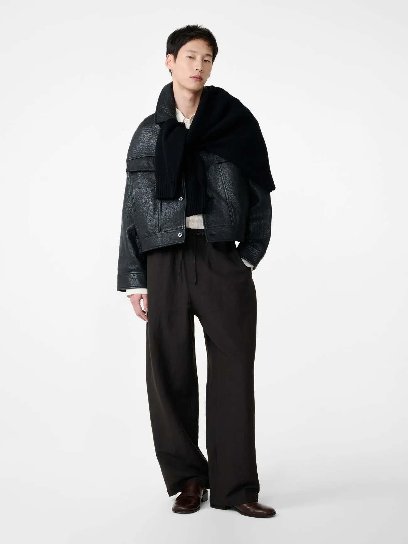 View Matelasse Shirt in Milk sold by Studio Nicholson product image thumbnail 4