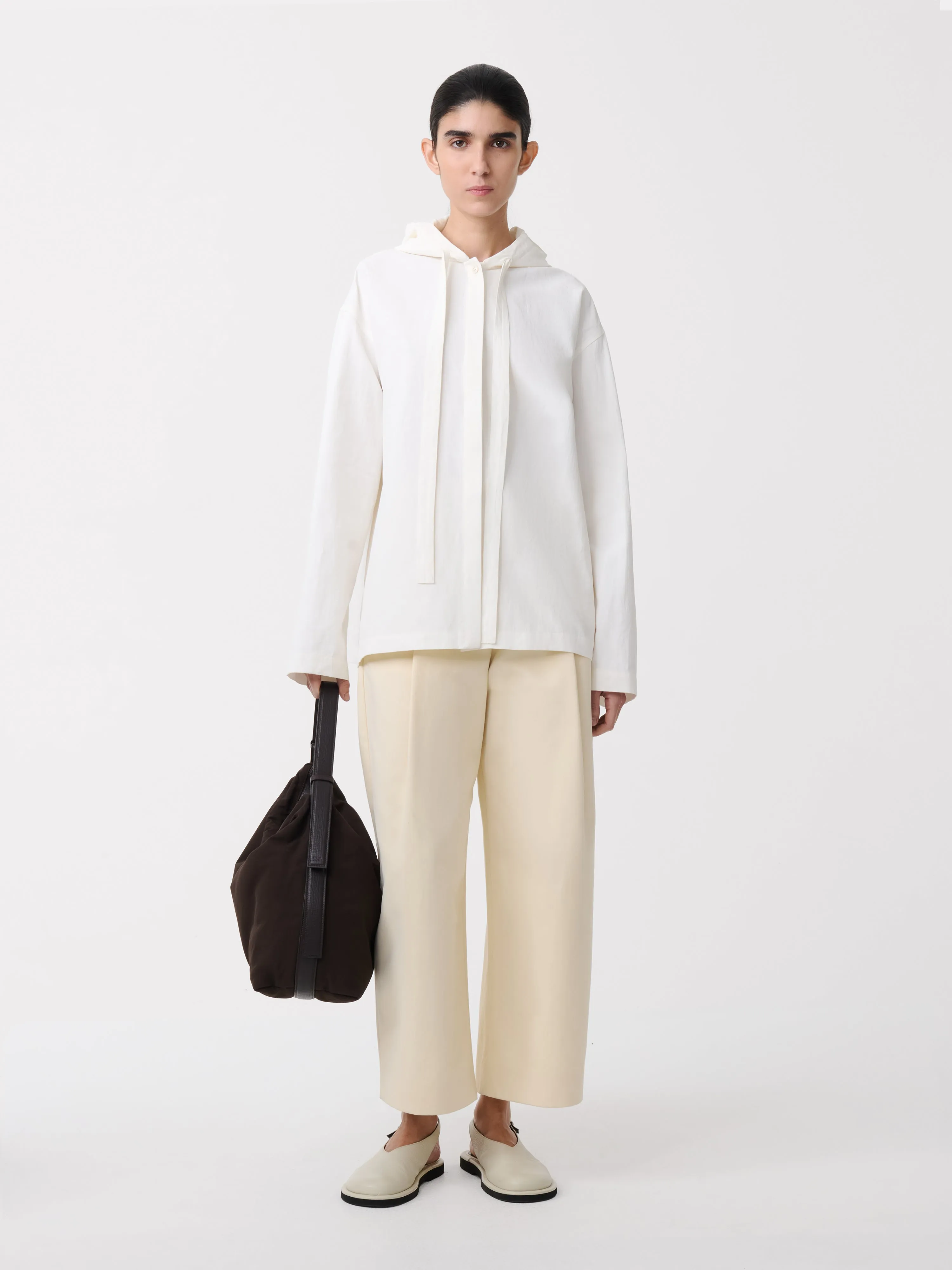 Dordoni Pleated Pant in Cream sold by Studio Nicholson product image thumbnail 4