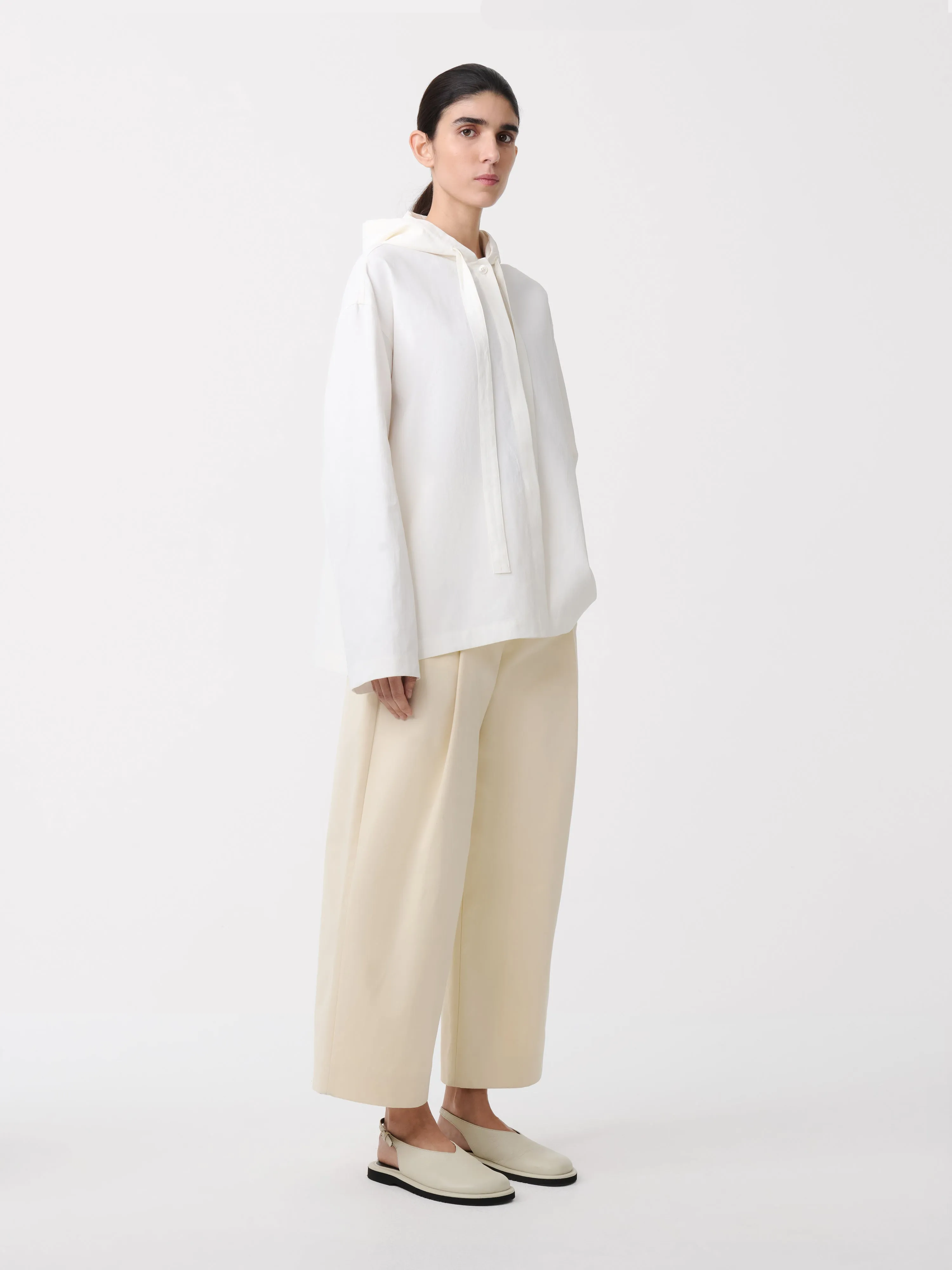 Dordoni Pleated Pant in Cream sold by Studio Nicholson product image thumbnail 3