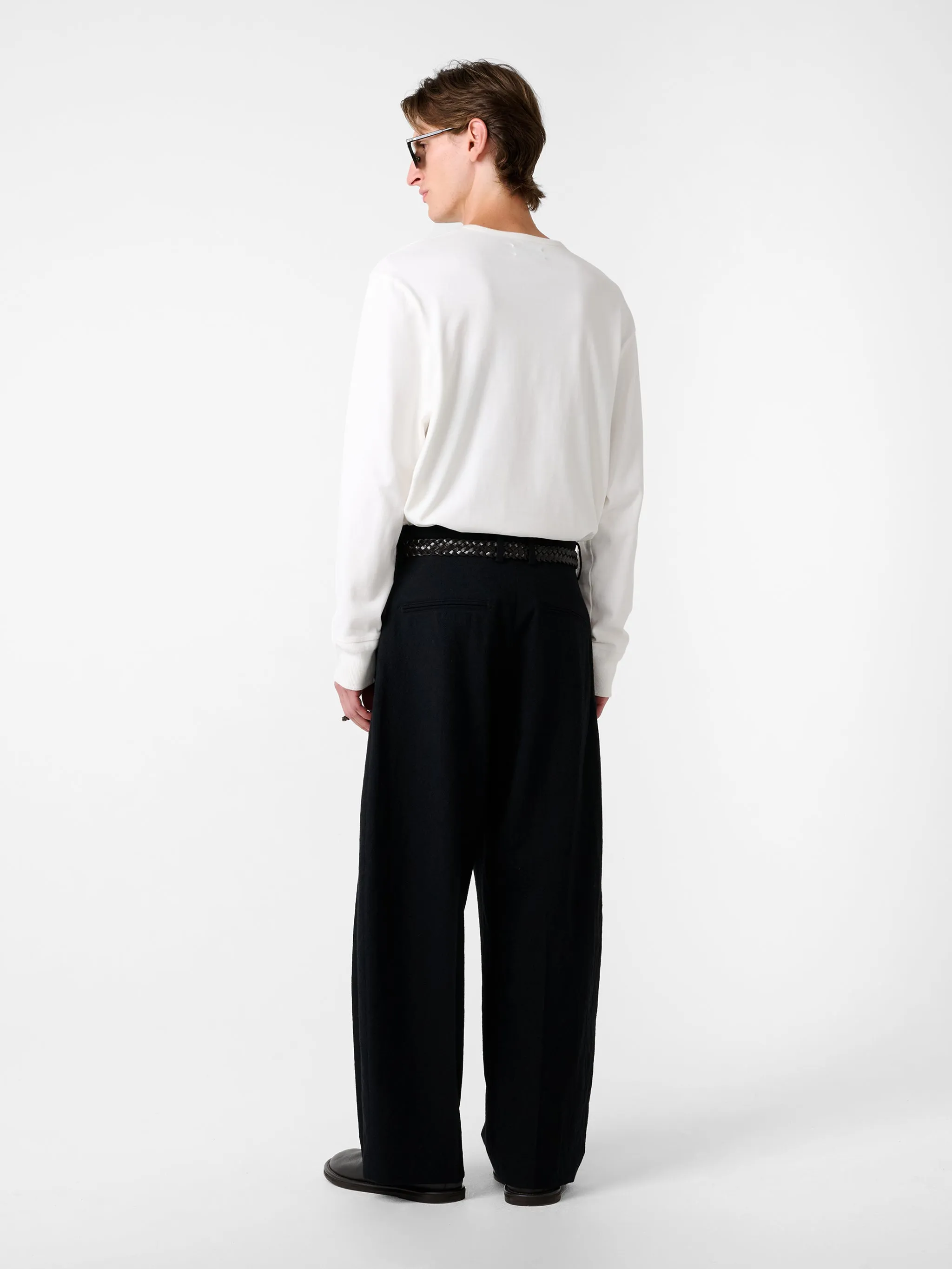 Kuyto Long Sleeve Jersey in Parchment sold by Studio Nicholson product image thumbnail 4