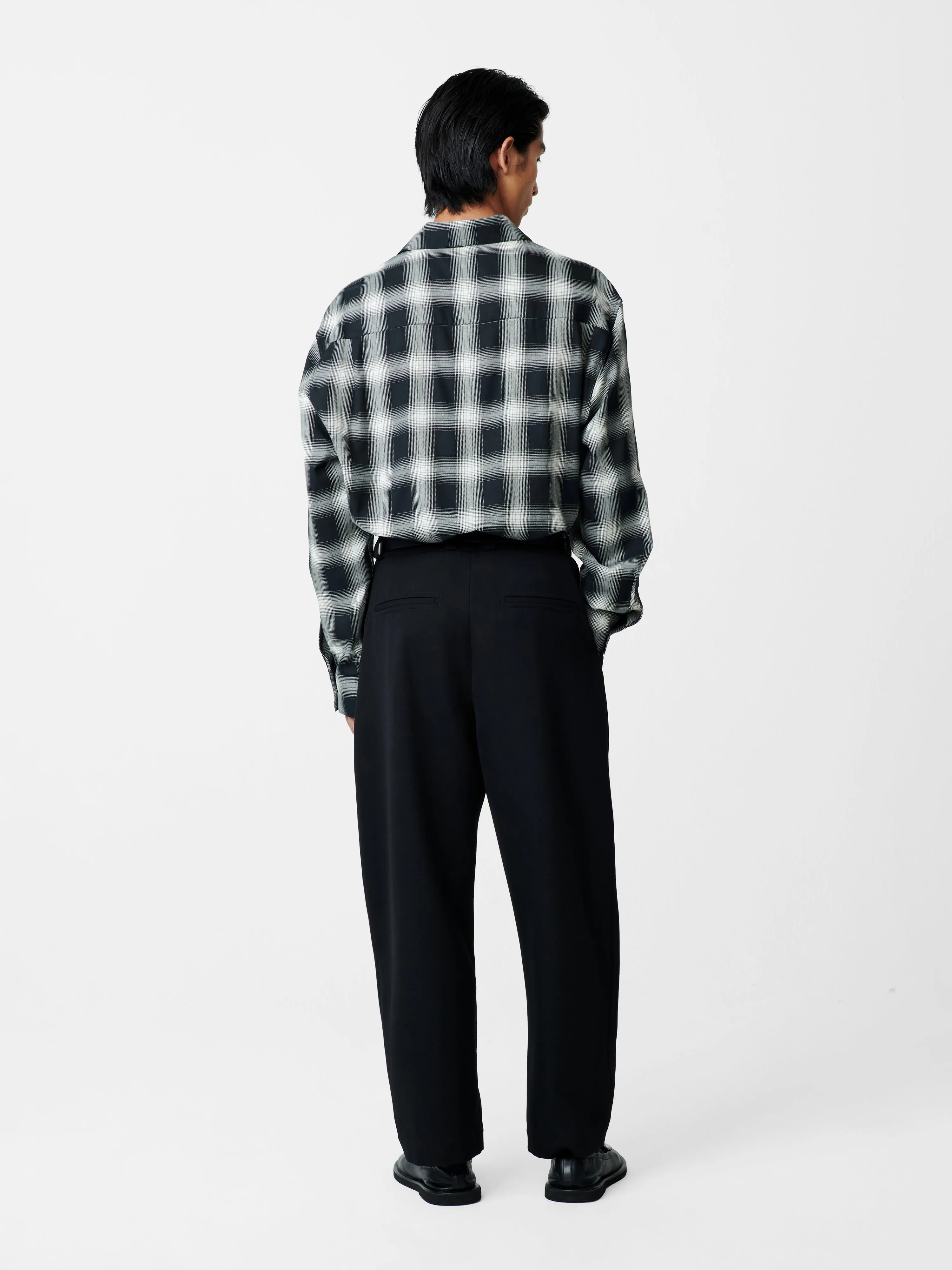 Tuck Pleated Pant in Black sold by Studio Nicholson product image thumbnail 4