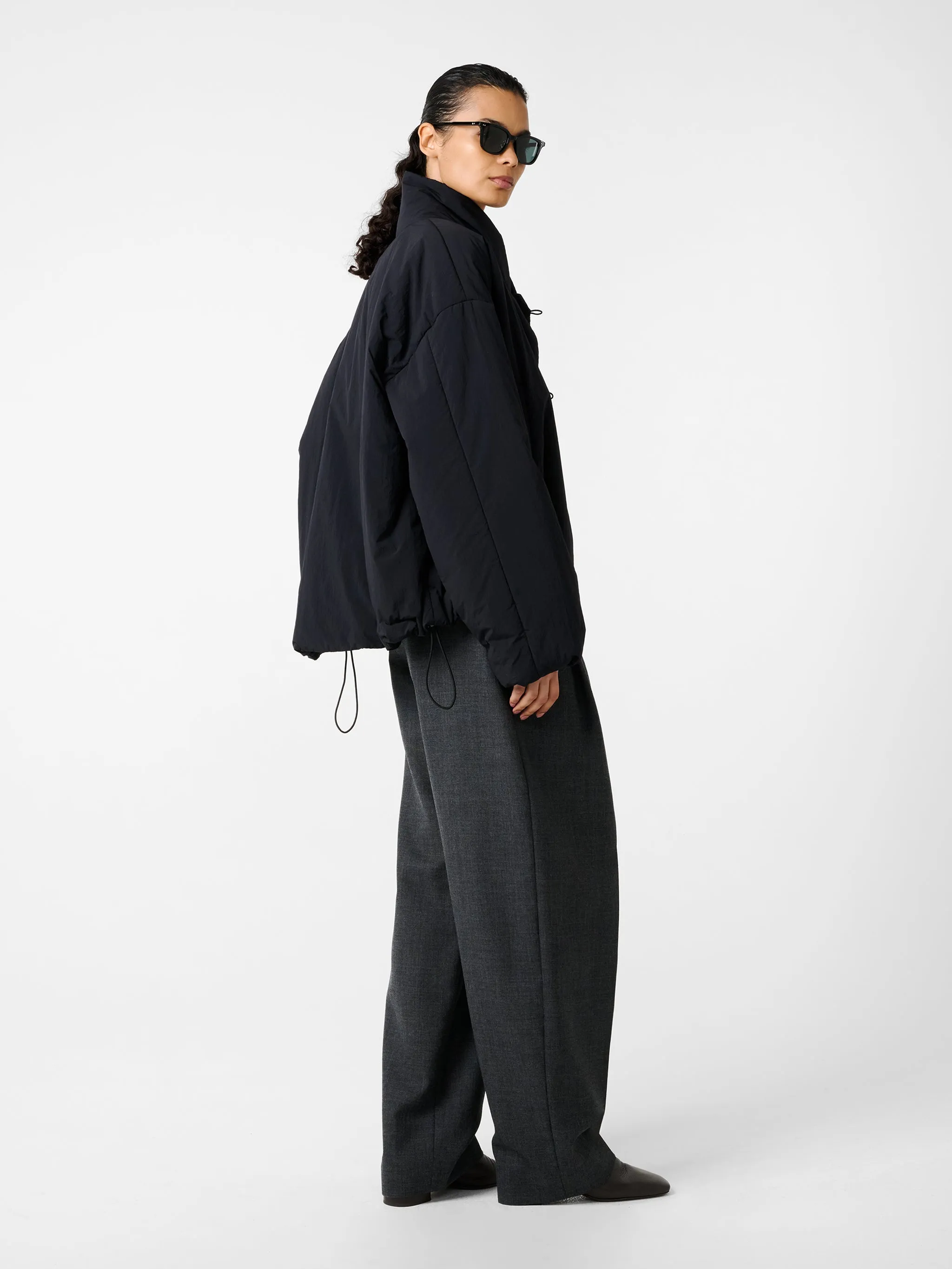 Vaner Puffer Jacket in Darkest Navy sold by Studio Nicholson